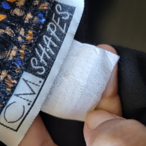 Vntg C.M. Shades Long Patchwork Dress Size Large? - Picture 5 of 11